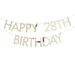 Bright Pastel Customizable Milestone Birthday Banner