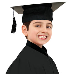 Classic Black Graduation Cap with Tassel | 1 Count