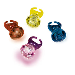 Colored LED Diamond Light-Up Rings