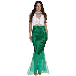 Enchanting Mermaid Skirt Costume Accessory - Adult One Size