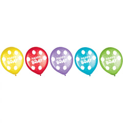 "Happy B-Day" 12-Inch Latex Balloons, 72-Pack