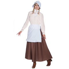 Prairie Skirt with Apron Costume Accessory - Adult One Size