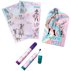 Disney Frozen 2 Stationery Set with Notepad, Markers & Stickers