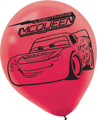 Disney Cars 3 Latex Balloons - 12" Party Set (6 Pack)