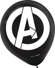 Marvel Avengers Assemble Latex Balloons, 12-Inch, 6-Pack