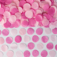 Pink Tissue Paper Confetti for Gender Reveal and Baby Showers