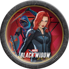 Marvel Black Widow 9-Inch Round Paper Plates - 8 Pack