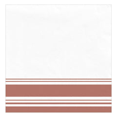 Elegant Rose Gold Airlaid Dinner Napkins - 40 Pack