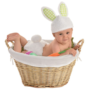 Infant Bunny Costume Accessory Kit with Hat & Tail for Easter - One Size