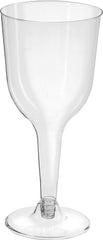 Clear Plastic Wine Glasses - 10 oz, Pack of 20