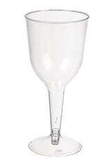 Clear Plastic Wine Glasses - 10 oz, Pack of 20