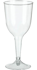 Clear Plastic Wine Glasses - 10 oz, Pack of 20