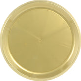 Elegant Gold 16" Round Plastic Platter