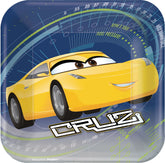 Disney Cars 3 Square Dessert Plates, 7-Inch, 8-Pack