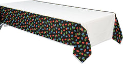 Roll the Dice Casino-Themed Plastic Table Cover