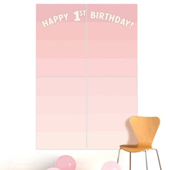 Happy 1st Birthday Scene Setter Backdrop