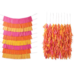 Vibrant Summer Throwback Fringe Wall Decor Kit