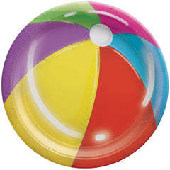 Summer Cool Pool Paper Plates, 6.75-Inch, 20-Count - 6.75 in.
