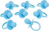 Blue Pacifier Baby Shower Favor Charms - 8 Pack