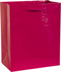 Glossy Bright Pink Gift Bag - Medium Size