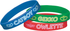PJ Masks Rubber Bracelets - Catboy, Owlette, & Gekko, 6 Pack