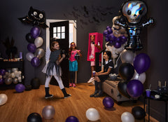 Black 12-inch Pearl Latex Balloons - 72 Pack