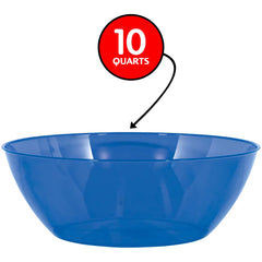 Royal Blue 10 Qt Plastic Serving Bowl