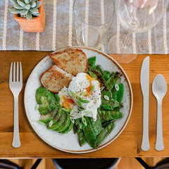 Elegant Silver Plastic Cutlery Assortment