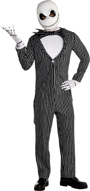 Jack Skellington Adult Men's Costume - Adult Standard (Up to Size 44)