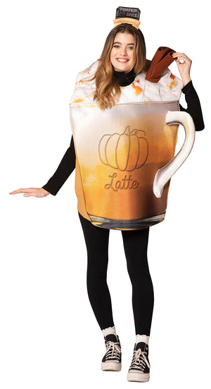 Men's Pumpkin Spice Latte Costume - Halloween Humor - Adult One Size