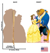 Enchanting Belle and Beast Birthday Standee, 66x46 Inches