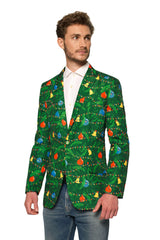 LED Light-Up Christmas Green Tree Jacket