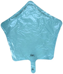 Caribbean Blue Star Foil Balloon - 19 Inch
