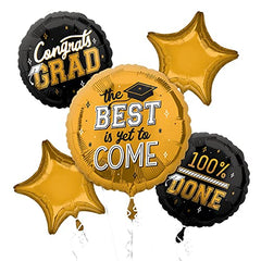 "The Best is Yet to Come" Graduation Foil Balloon Bouquet