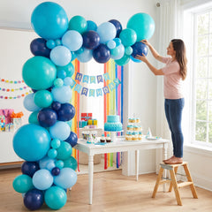 Caribbean Blue Balloon Garland Kit for Stunning Party Decor