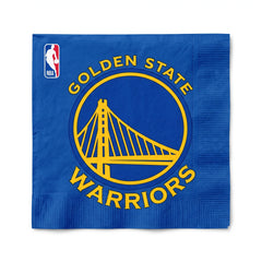 Golden State Warriors Lunch Napkins - 6.5 In. x 6.5 In. - 16 Pack