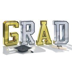 Class 101 - Oversized Graduation "GRAD" Centerpiece Decoration