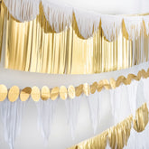 Class 101 - Pennant Fringe Hanging Garland Banner Decoration, Assorted Colours, 8.5-in, for Birthday/Bridal Shower/Graduation/Engagement