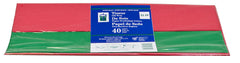 PMA - Tissue Paper, Green/Red, 40-pk
