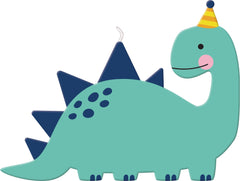 Little Gym - Dino-Mite Dinosaur Wax Candle, Blue, 4.5-in, for Birthday Party - 1 Ct.