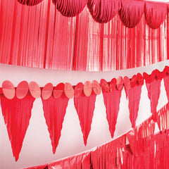 Class 101 - Red Metallic Fringe Banner Kit for Parties