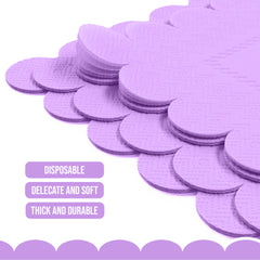 Lavender Scallop Beverage Napkins - 50 Ct.