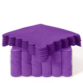 Purple Scallop Beverage Napkins - 50 Ct.
