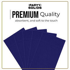 Navy Guest Towel Napkins - 40 Ct.