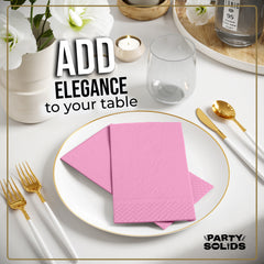 Pink Guest Towel Napkins - 40 Ct.