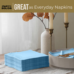 Light Blue Dinner Napkins - 50 Ct.