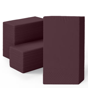 Brown Guest Towel Napkins - 40 Ct.