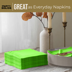 Lime Green Dinner Napkins - 50 Ct.