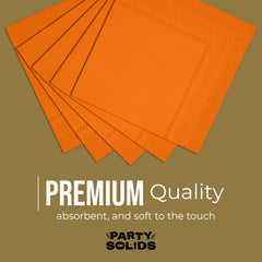 Orange Dinner Napkins - 50 Ct.