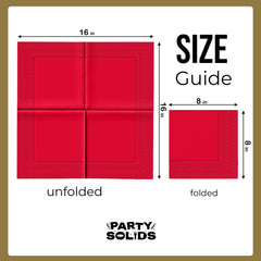 Red Dinner Napkins - 50 Ct.